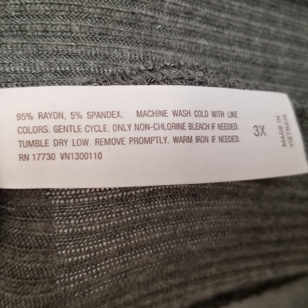 NWT Auden Dark Gray Cozy Ribbed SOFT Jogger Pajama Pants Size 3X - Picture 7 of 7